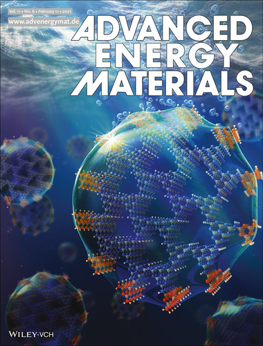 Photocatalytic hydrogen evolution: interfacial engineering for improved photocatalysis in a charge storing 2D carbon nitride: melamine functionalized poly (heptazine imide)(Adv. Energy Mater. 6/2021)
